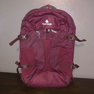 Eagle Creek maroon 40L backpack suitcase